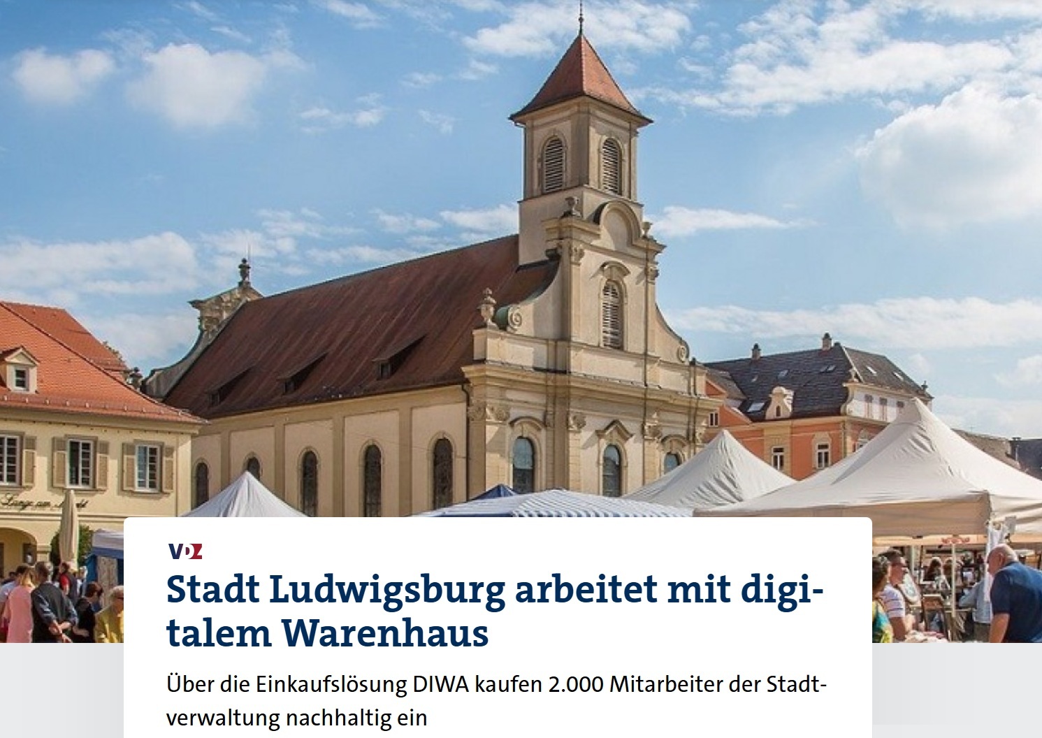 TEK-SERVICE-Referenz Stadt Ludwigsburg in der VdZ